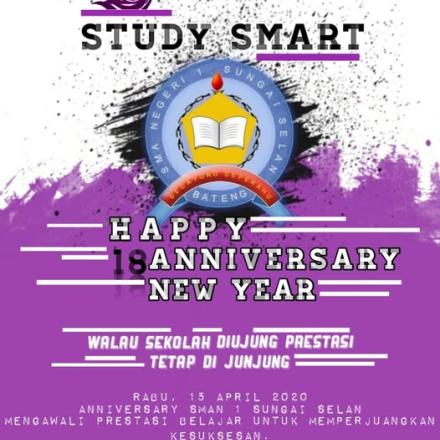 Happy Anniversary 18 SMAN 1 Sungai selan